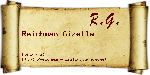 Reichman Gizella névjegykártya